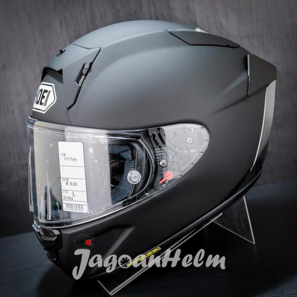 SHOEI HELM X15 SOLID BLACK DOFF XFIFTEEN SNI