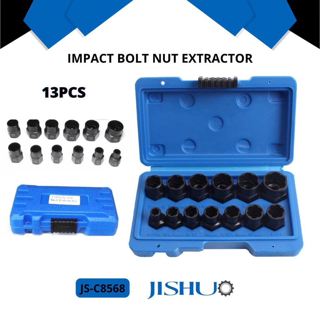 Jual JISHUO [COD] IMPACT BOLT NUT EXTRACTOR / REMOVER 3/8