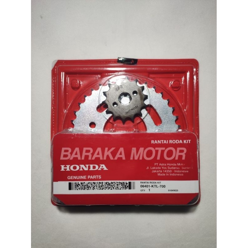 Jual Girset Gear Set Rantai Roda Kit (Drive Chain Kit) Honda Revo ...