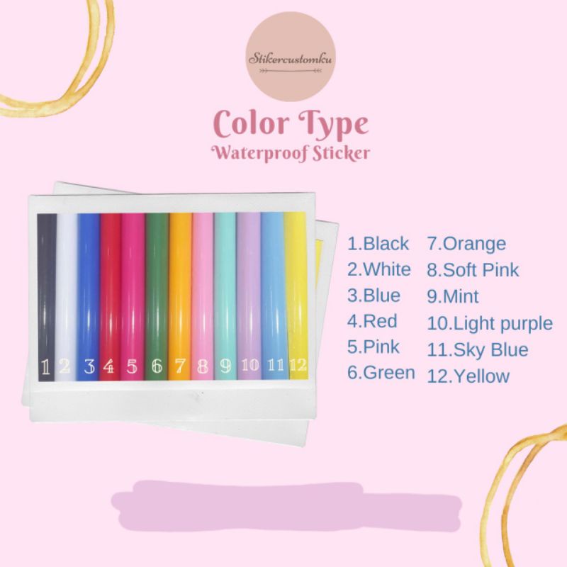 Jual Stiker Custom Balon PVC 10 inch ukuran 15cmx15cm Sticker Cutting ...