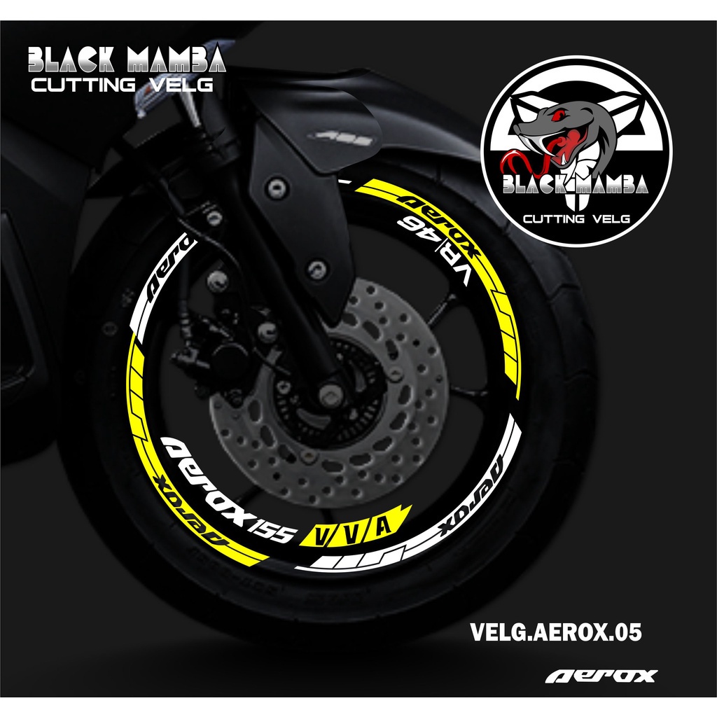 Jual Cod Cutting Sticker Velg Aerox Stiker Lis List Variasi Ban Velg Yamaha Aerox