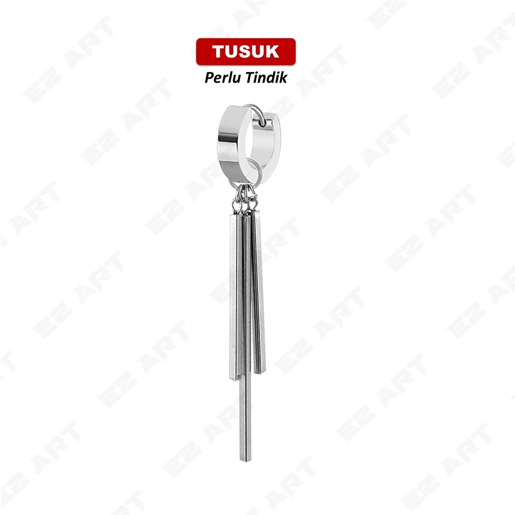 Jual 1 Pcs EZ-3S Anting Jepit Tusuk Gantungan Triple Sticks Rumbai 3 ...