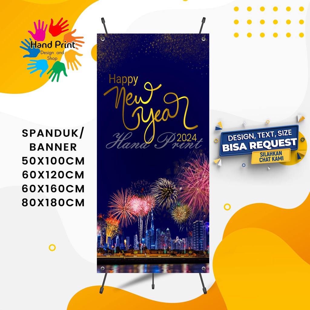 Jual Cetak Spanduk Banner Selamat Tahun Baru Happy New Year B Spanduk ...