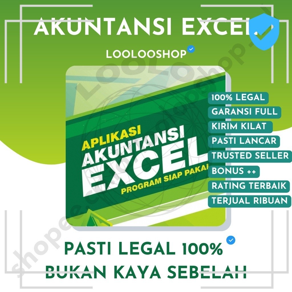 Jual APLIKASI EXCEL AKUNTANSI SIAP PAKAI | JURNAL UMUM | NERACA LABA ...