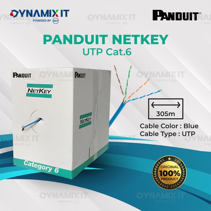 Jual Kabel UTP PANDUIT NETKEY UTP Cat.6 305m Indoor Kabel LAN PANDUIT ...