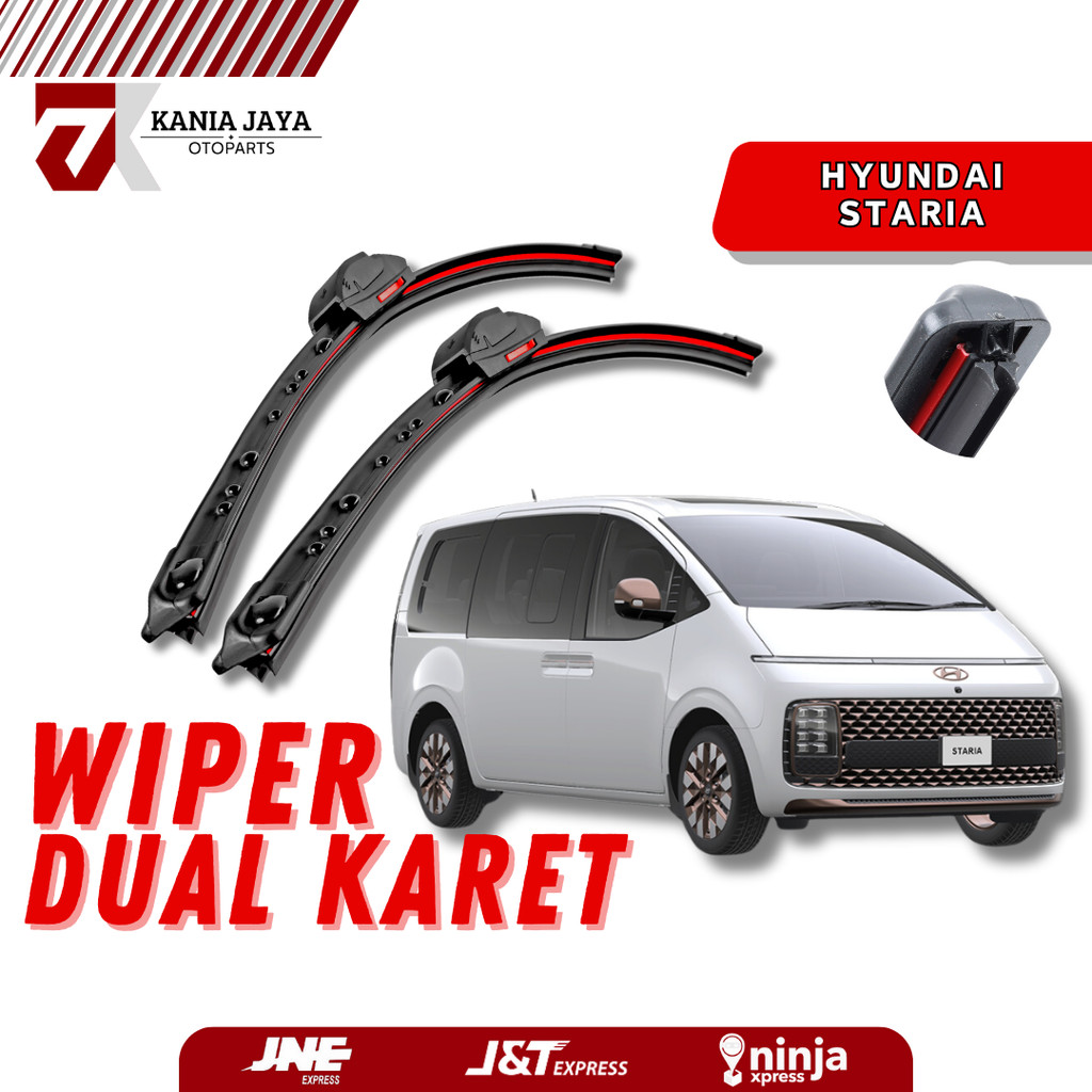 Jual Wiper Dual Blade - Hyundai Staria - Wiper 2 Lapis Karet Frameless ...