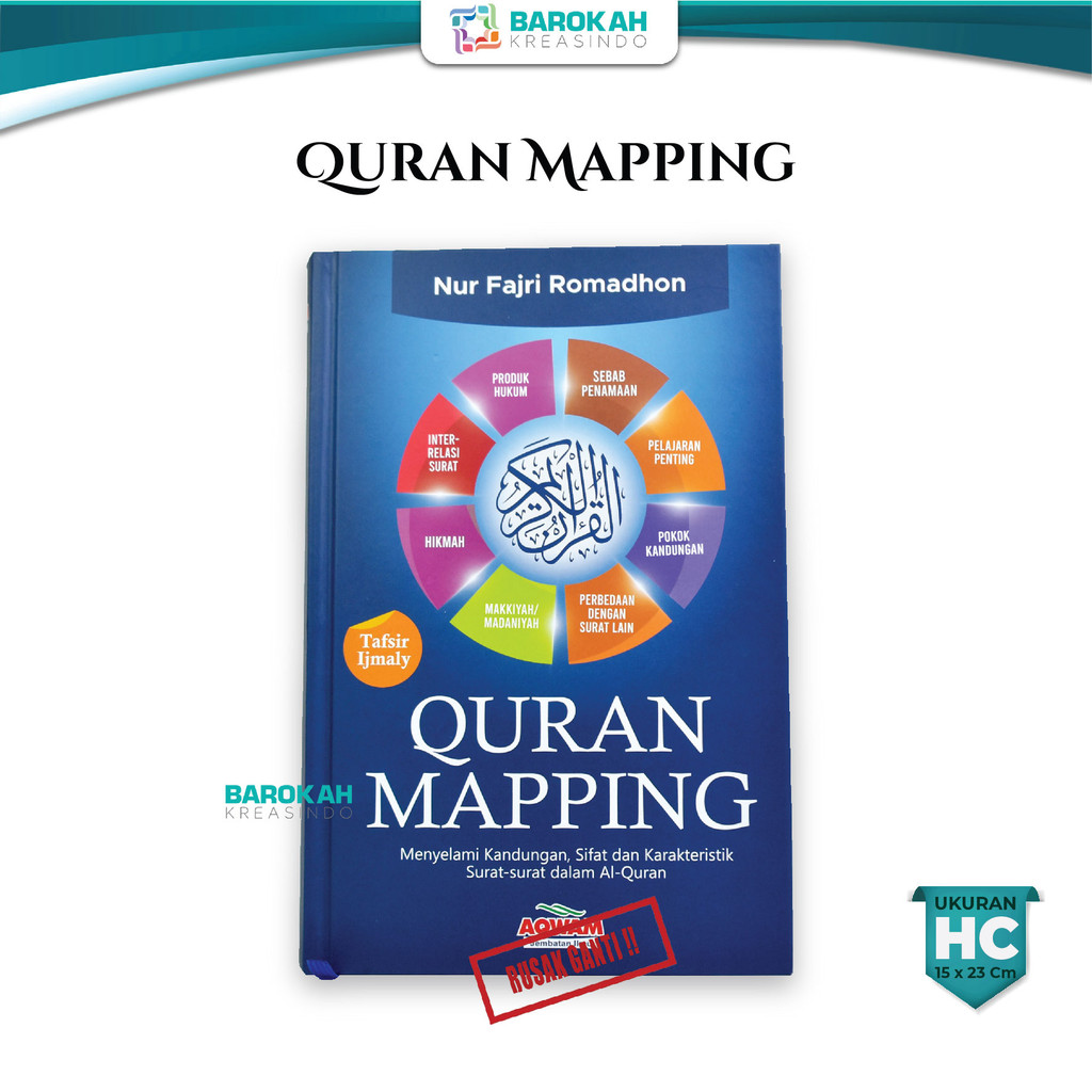 Jual Buku Islami Quran Mapping - Peta Visual Isi & Sifat Surat dalam Al ...