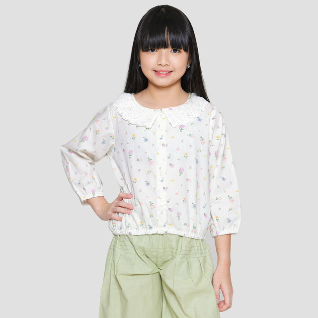 Little M Peplum Print Dress Anak Perempuan