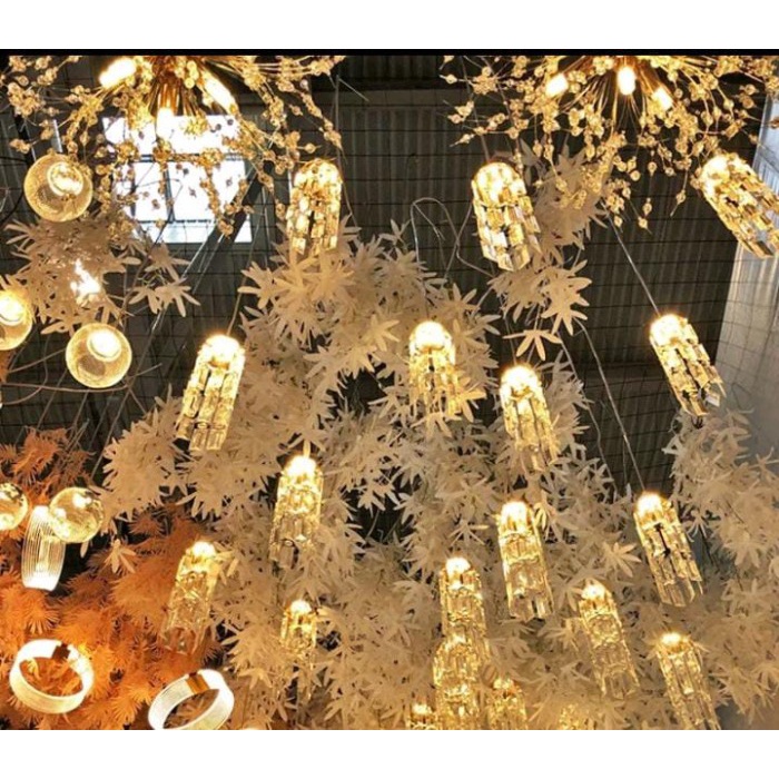 Jual LAMPU HIAS DEKORASI PERNIKAHAN / LAMPU HIAS KRISTAL GANTUNG