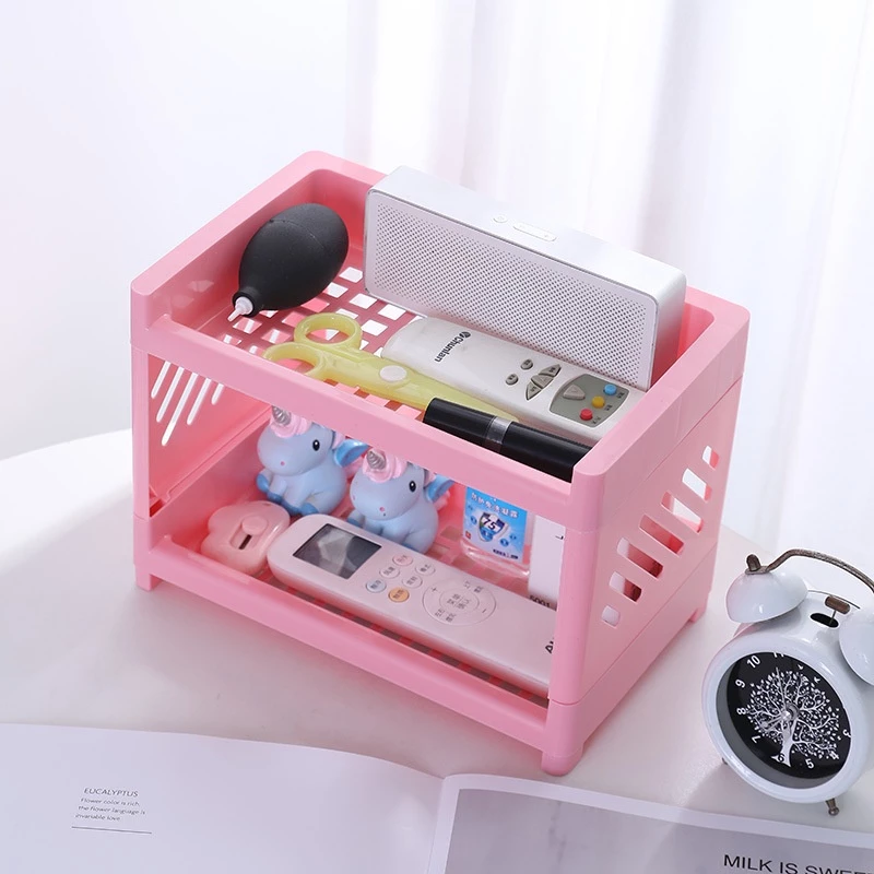 [UNIK88] Rak Serbaguna Portable Murah / Meja Plastik Kosmetik Mini /  Rak meja kecil multifungsi | AutoStock