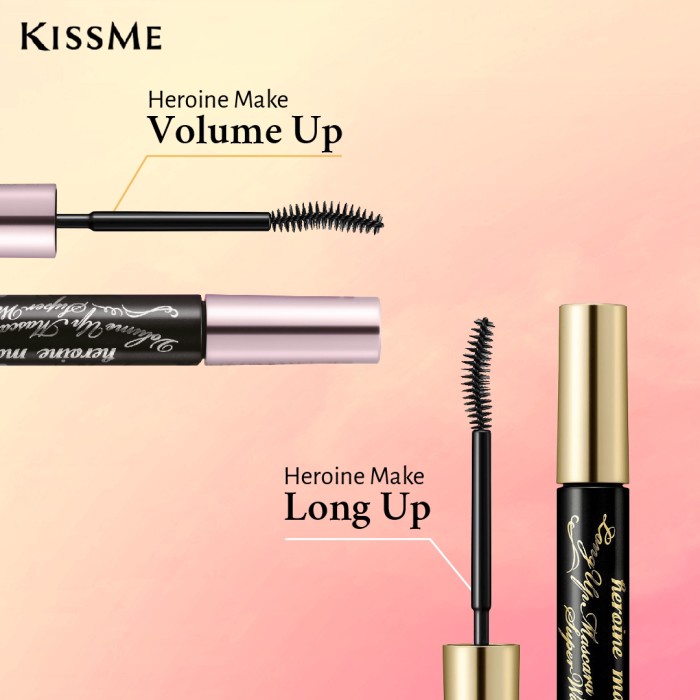 Jual KISS ME HEROINE MAKE VOLUME/LONG UP MASCARA SUPER WATERPROOF Black 6g, Long Curl Shopee