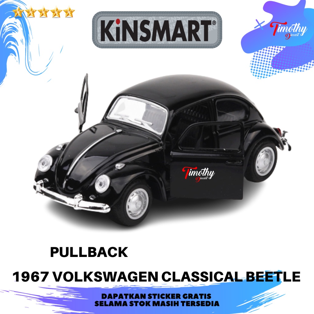 Kinsmart 1962 Volkswagen Classical Bus, Red 5377D - 1/32 Scale Diecast Model Toy Car, But NO Box