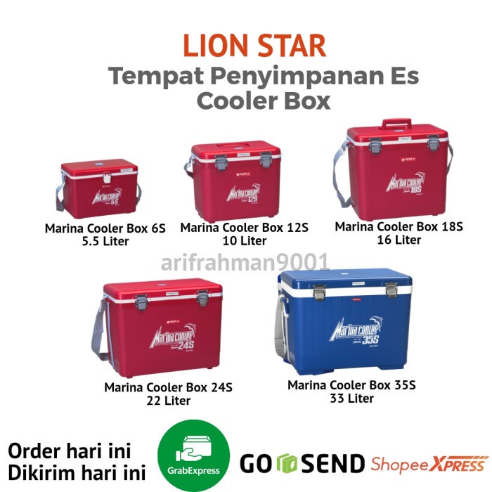 Marina Cooler Thermos Weekend Cool Box Jual Lion Star Marina