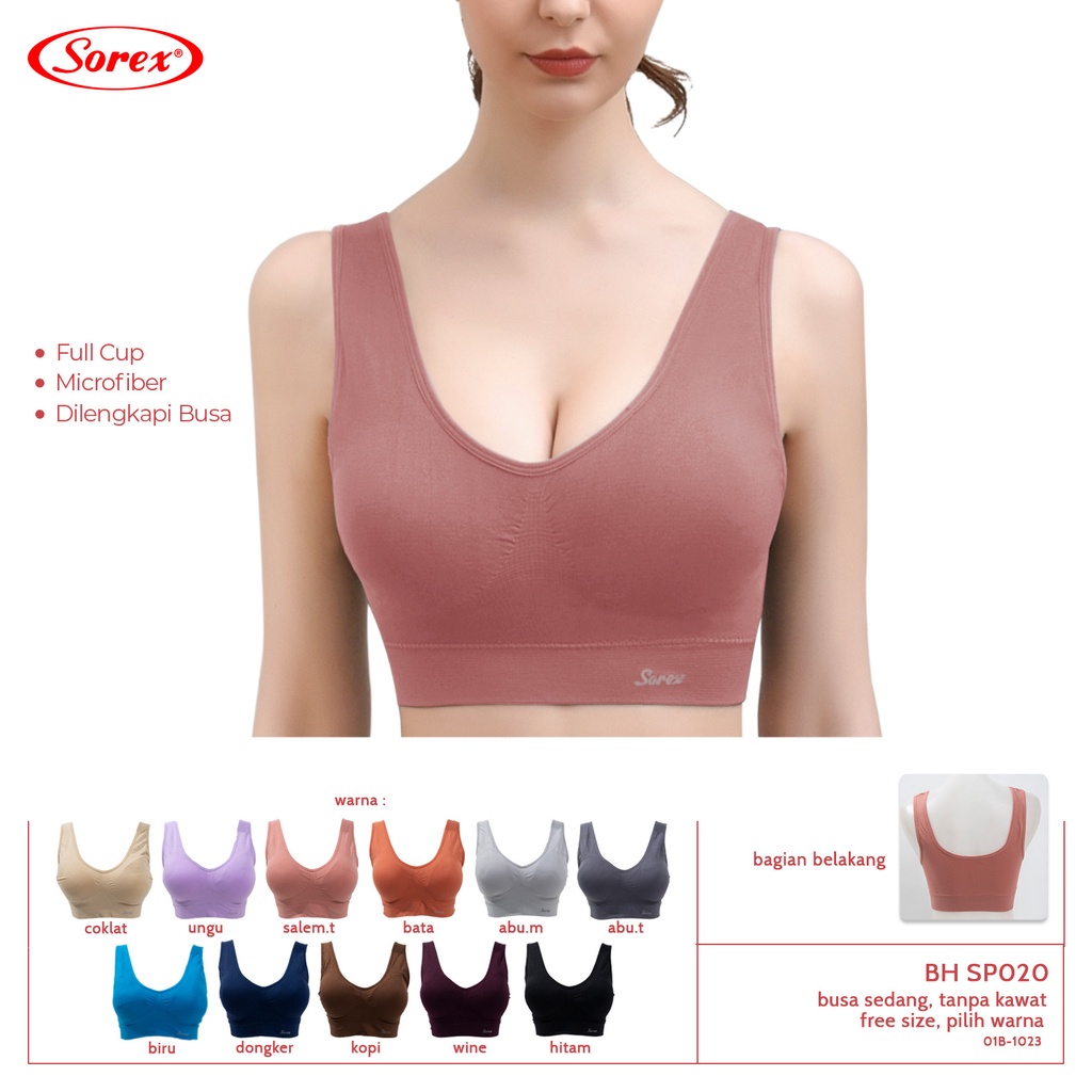 Jual Sorex Bra Sport Polos SP 020 021 | Gym Yoga Pilates Senam Olahraga ...