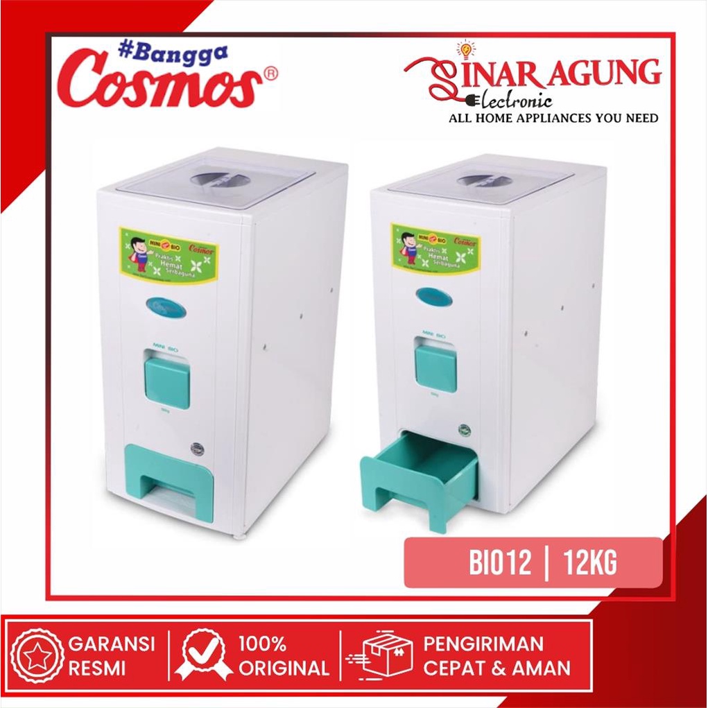 Jual [COD] COSMOS SARANA PENYIMPANAN BERAS / RICE BOX BIO12 / BIO-12 ...