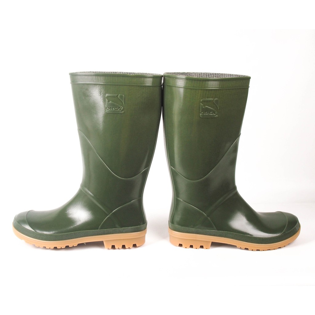 Jual Sepatu Boot Tinggi AP Boots AP ORCA Hijau Sepatu Karet Pria ...