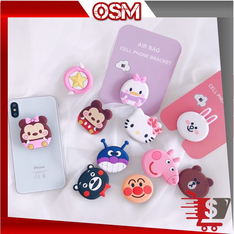 Jual OSM - 469 Pop Socket HP 3D Karakter Cartoon / Pop Socket 3D ...