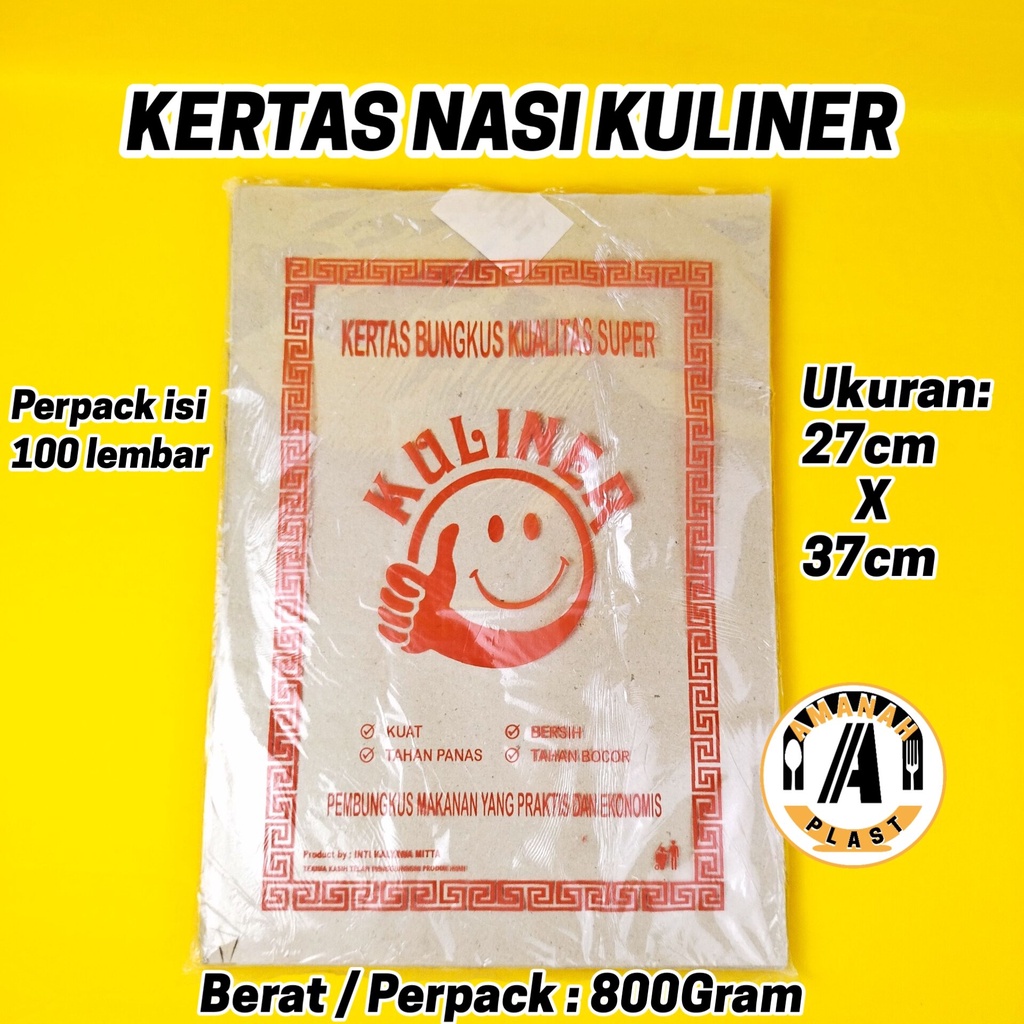 Jual Kertas Nasi Kuliner Ukuran Cmx Cm Lembar Kertas Nasi Padang Kertas Nasi Coklat