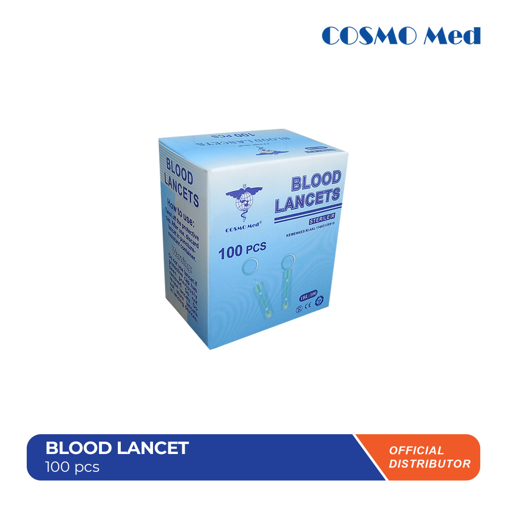 Jual COSMO MED Blood Lancet Jarum Bekam Medis - 100pcs | Shopee Indonesia