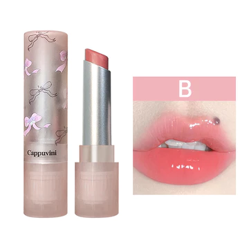 Free Gift CAPPUVINI Blooming Watery Glow Lipstick Lip Glossy Korean Lipstik Water Glass Mirror