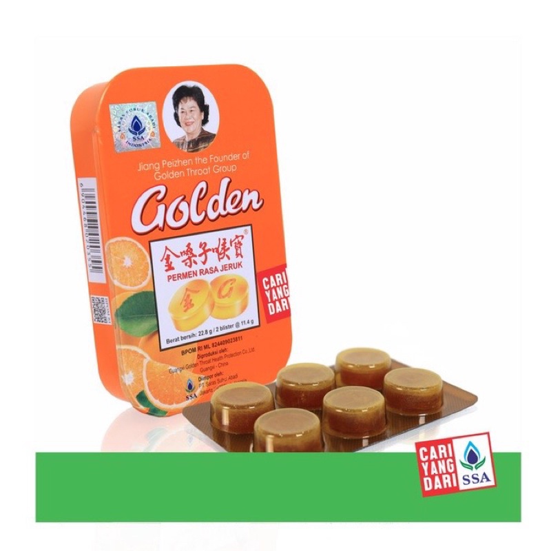 Jual Golden Throat Candy Rasa Jeruk | Shopee Indonesia