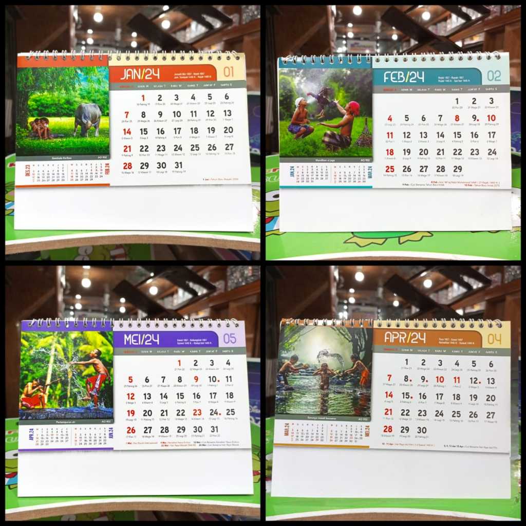 Jual KALENDER MEJA KALENDER DUDUK TAHUN 2024 MOTIF ALAM JEPANG NV ...