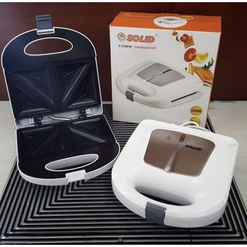 Jual SOLID TOASTER PEMANGGANG JEPIT ROTI BAKAR SANDWICH SL-ST 2001W ...