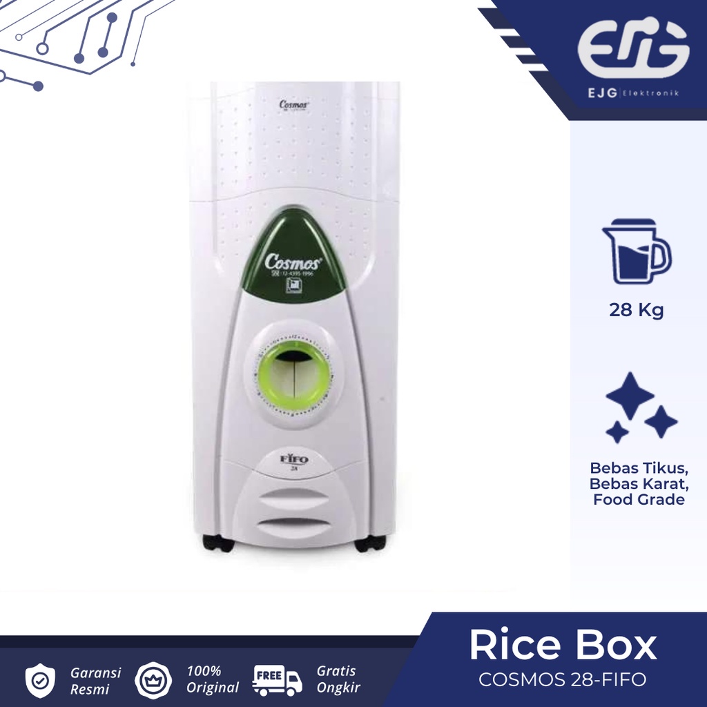 Jual RICE BOX COSMOS FIFO 28 KG Tempat Penyimpan Beras 28KG FIFO28 ...