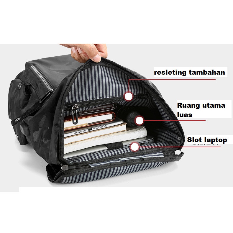 Jual LEATHER CONCEPT Tas Ransel Waterproof Backpack Dewasa Premium ...