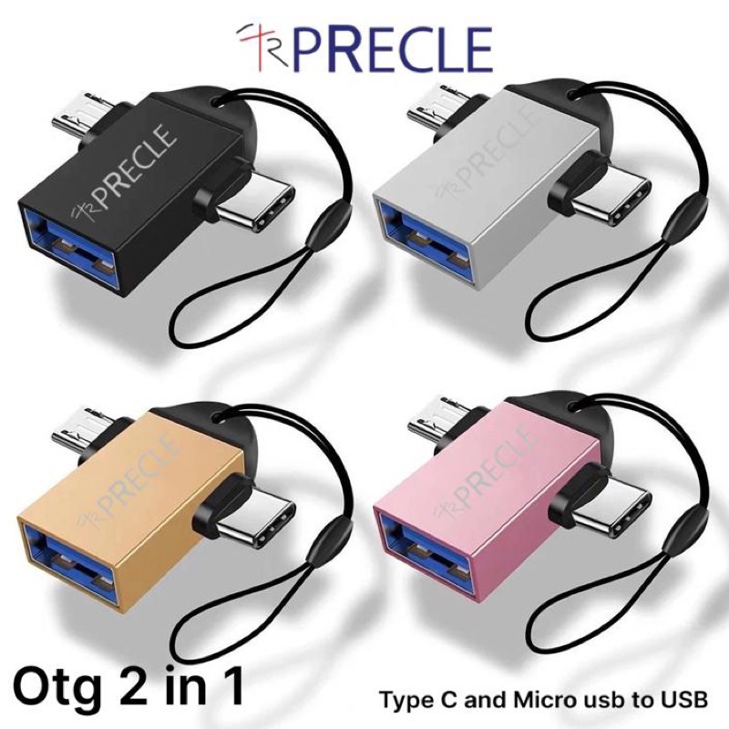 Jual Original PRECLE OTG 2 in 1 MICRO USB DAN TYPE-C / OTG MICRO USB