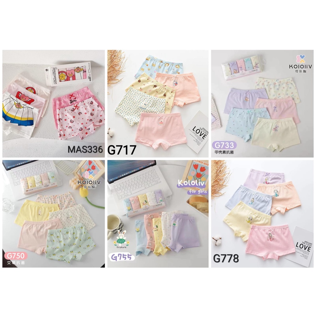 Jual ( 1 SET ISI 5 PCS ) ( BANYAK MOTIF ) Celana dalam anak perempuan