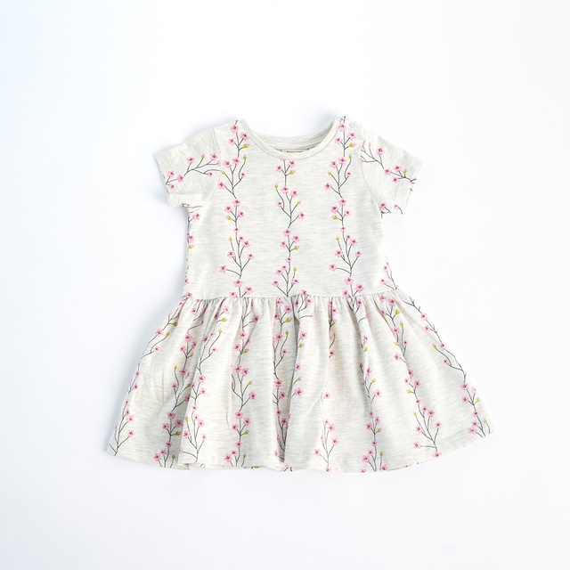 Viole 3 4 Midi Dress Chili Oil Flower Aop
