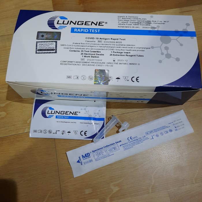 Jual Swab test antigen LUNGENE BIRU satuan (1 KIT) Shopee Indonesia