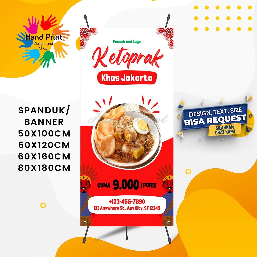 Jual Cetak Spanduk Banner Jualan Gado Gado Ketoprak Lotek Pecel B ...