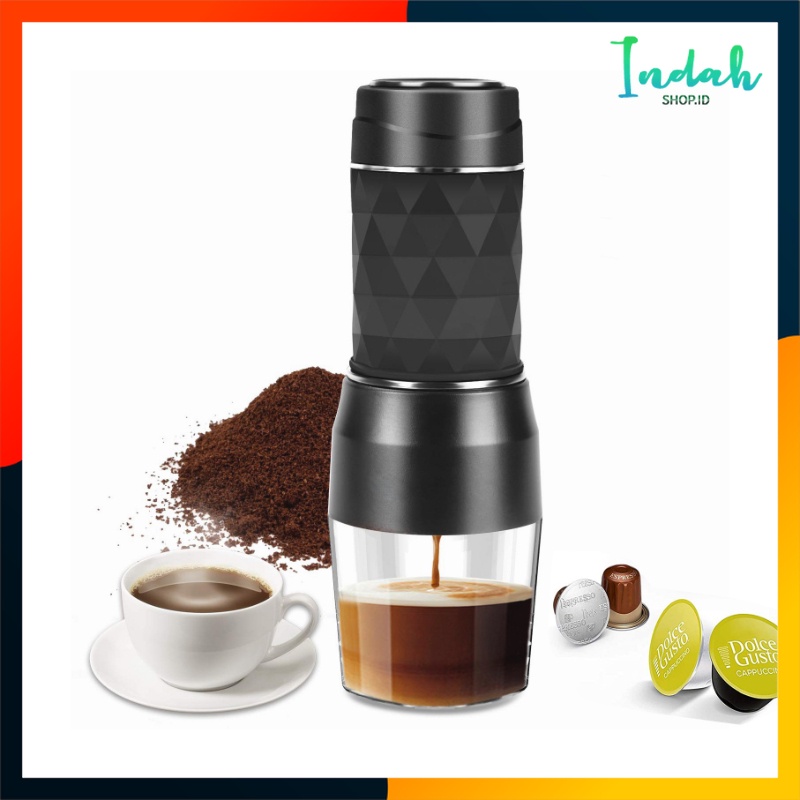 Jual VARGRU Hand Press Mini Espresso Coffee Maker 3 in 1 120 ml HS8439 Shopee Indonesia