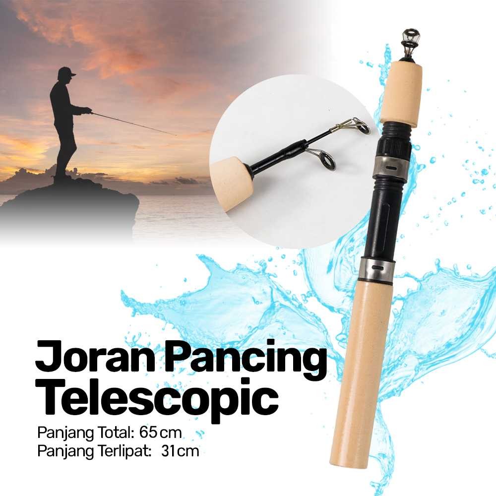 Joran Pancing Portable Spinning Telescopic 65cm