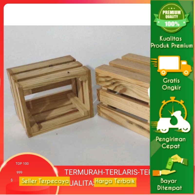 Jual WOODEN CRATE KAYU PINUS/JATIBELANDA / kayu jati Belanda oven