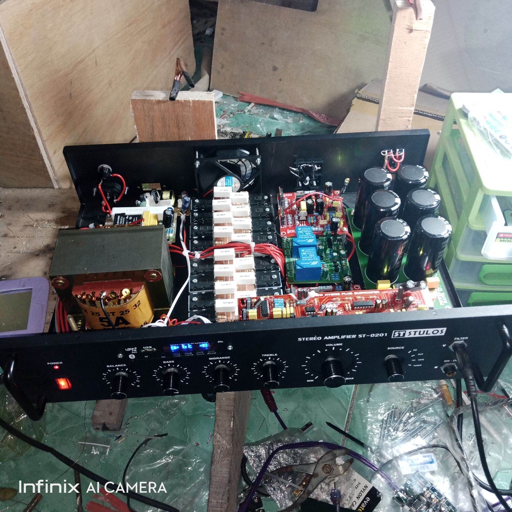 Jual POWER AMPLIFIER RAKITAN 5A MURNI + BISA KARAOKE Shopee Indonesia