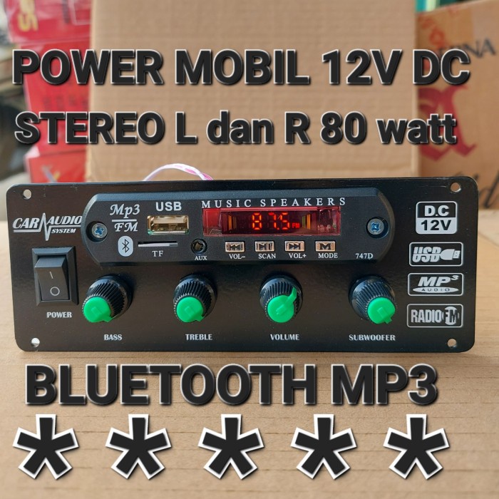 Jual kit pcb car audio 12v 12volt 12 volt speaker aktif 80w tda 2004