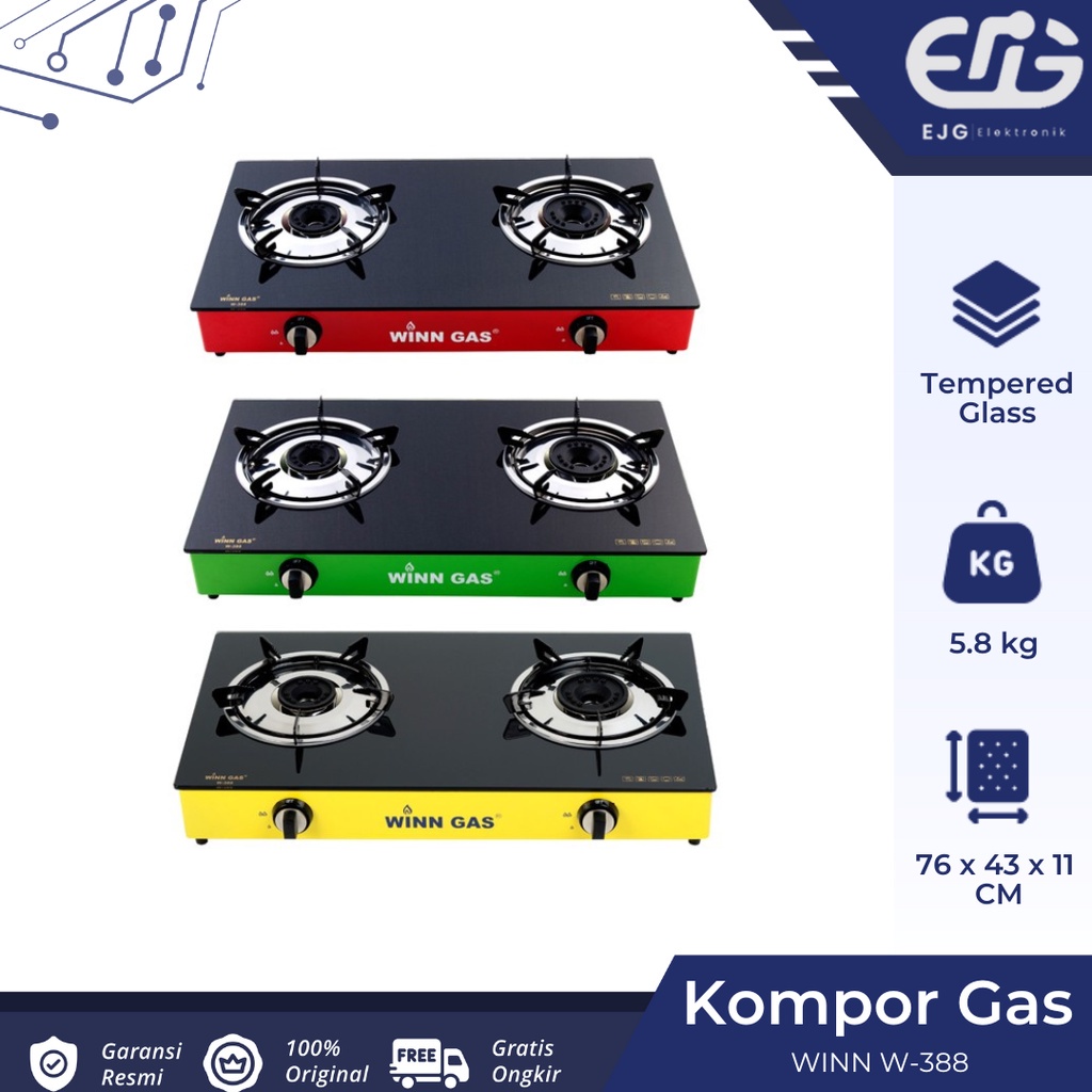 Jual Winn Gas Kompor Gas Kaca Tungku W Kompor Kaca Winn Gas W Original Shopee Indonesia