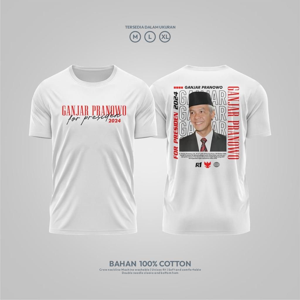 Jual Kaos Capres For Presiden Ganjar Pranowo 2024 Shopee Indonesia