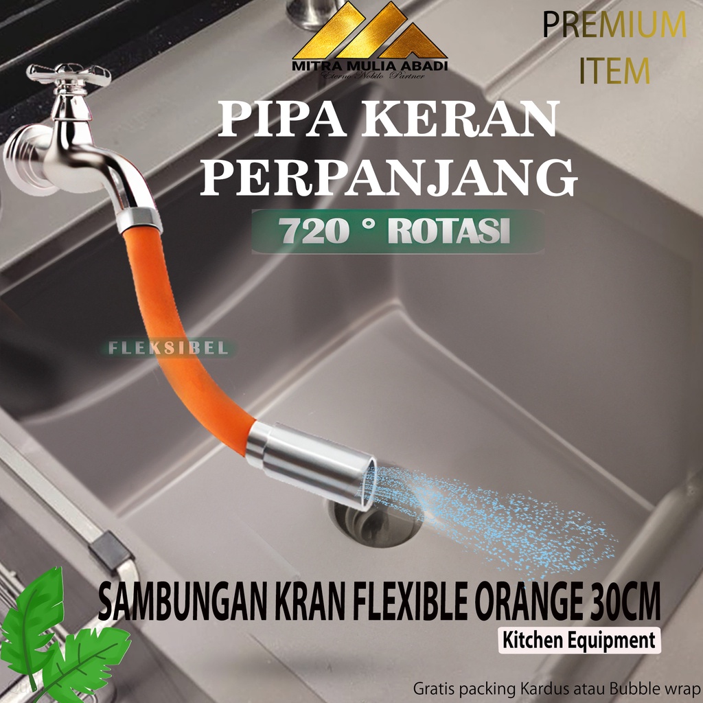 Jual Selang Air Flexibel Ekstensi Cm Sambungan Kran Air Flexibel Orange Shopee Indonesia