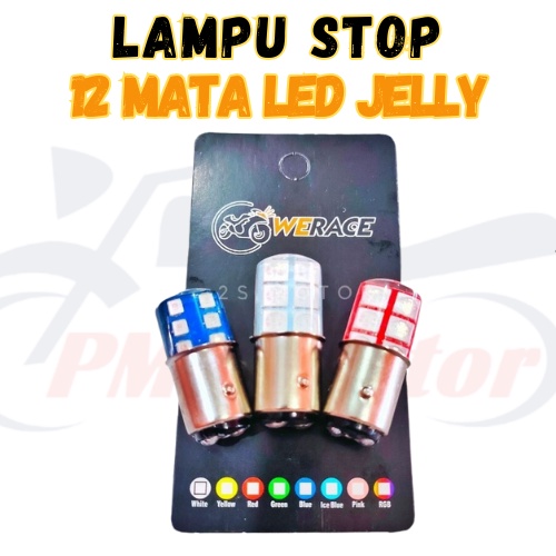 Jual Lampu Dop Stop LED 12 Mata Belakang Putih Universal Vario Beat PCX ...