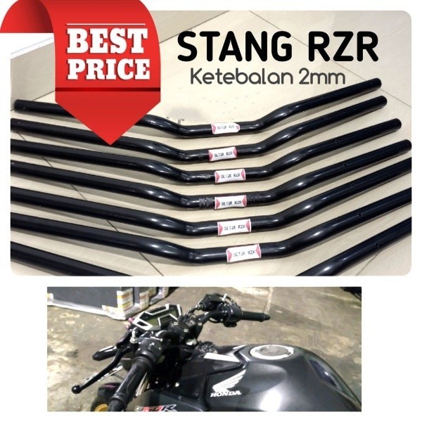 Jual Stang Stir RZR Hitam Universal Herex Semua Motor | Shopee Indonesia