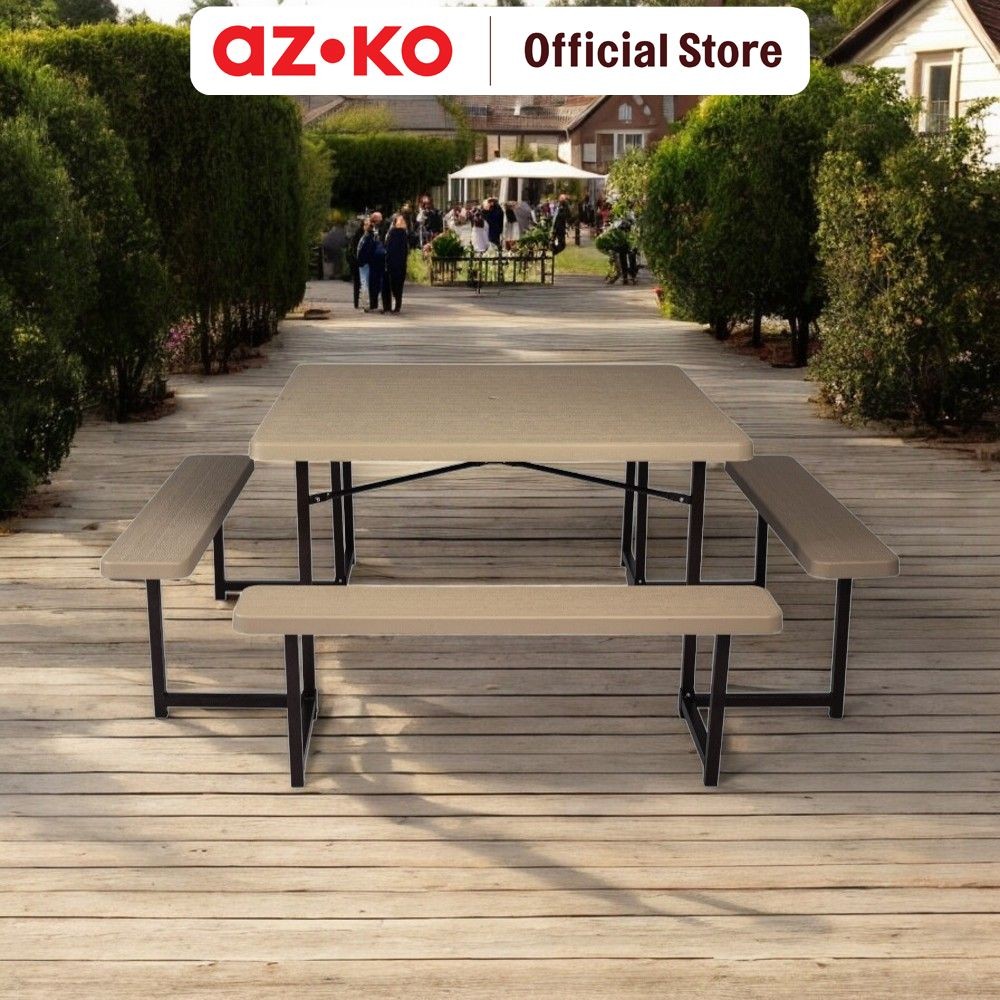 Jual AZKO Soleil Set Kursi Dan Meja Taman - Cokelat Kursi Dan Meja ...