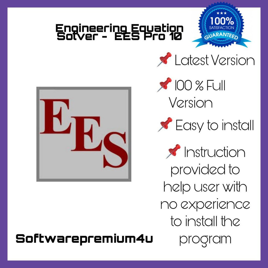 Jual Engineering Equation Solver - EES Pro 10 【 Full Version 】 | Shopee ...
