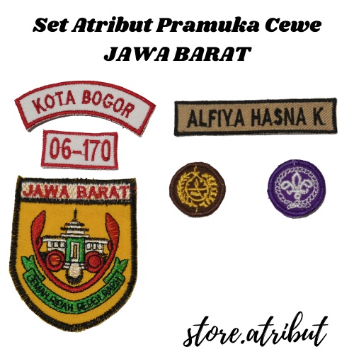 Jual Set Atribut Pramuka Komplit Kwarda Jawa Barat Jabar Cowo Cewe