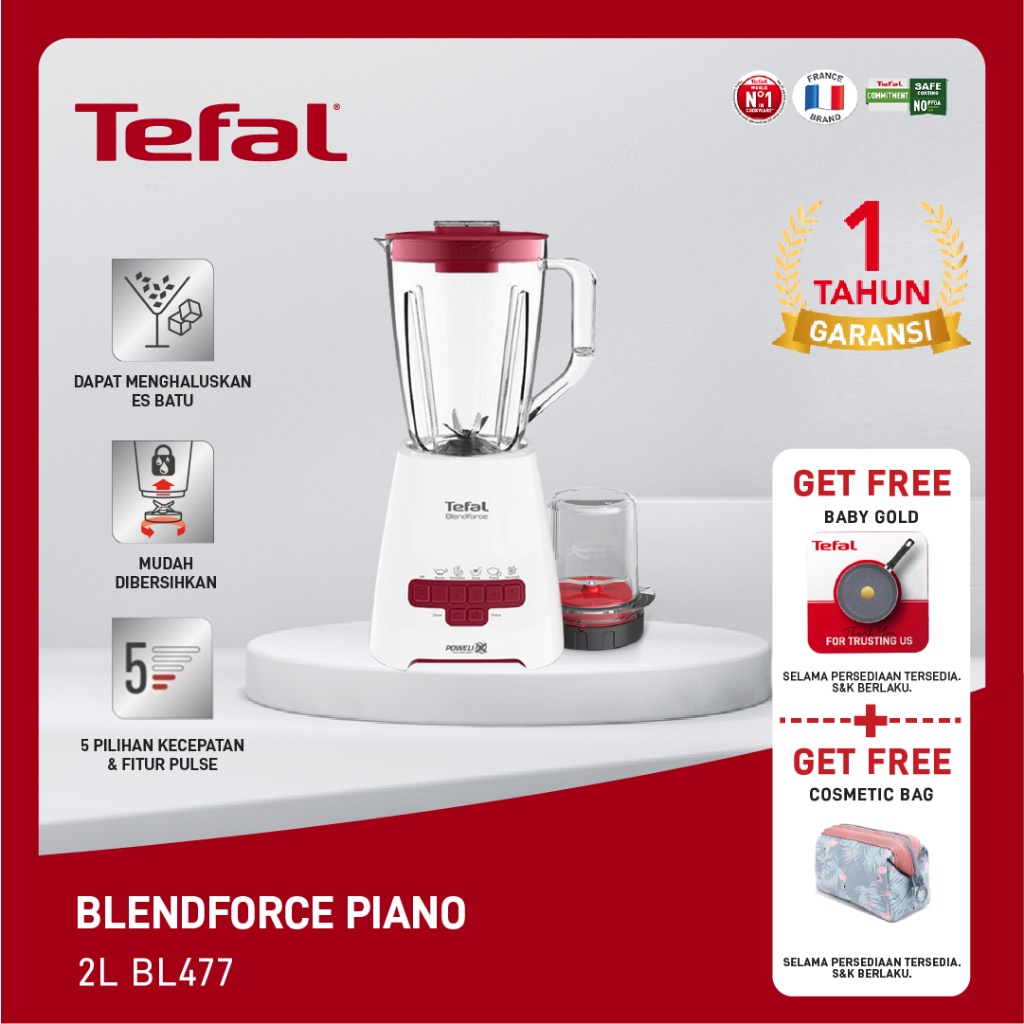 Jual Tefal Blendforce Piano BL477 Blender / Blender Bumbu dapur