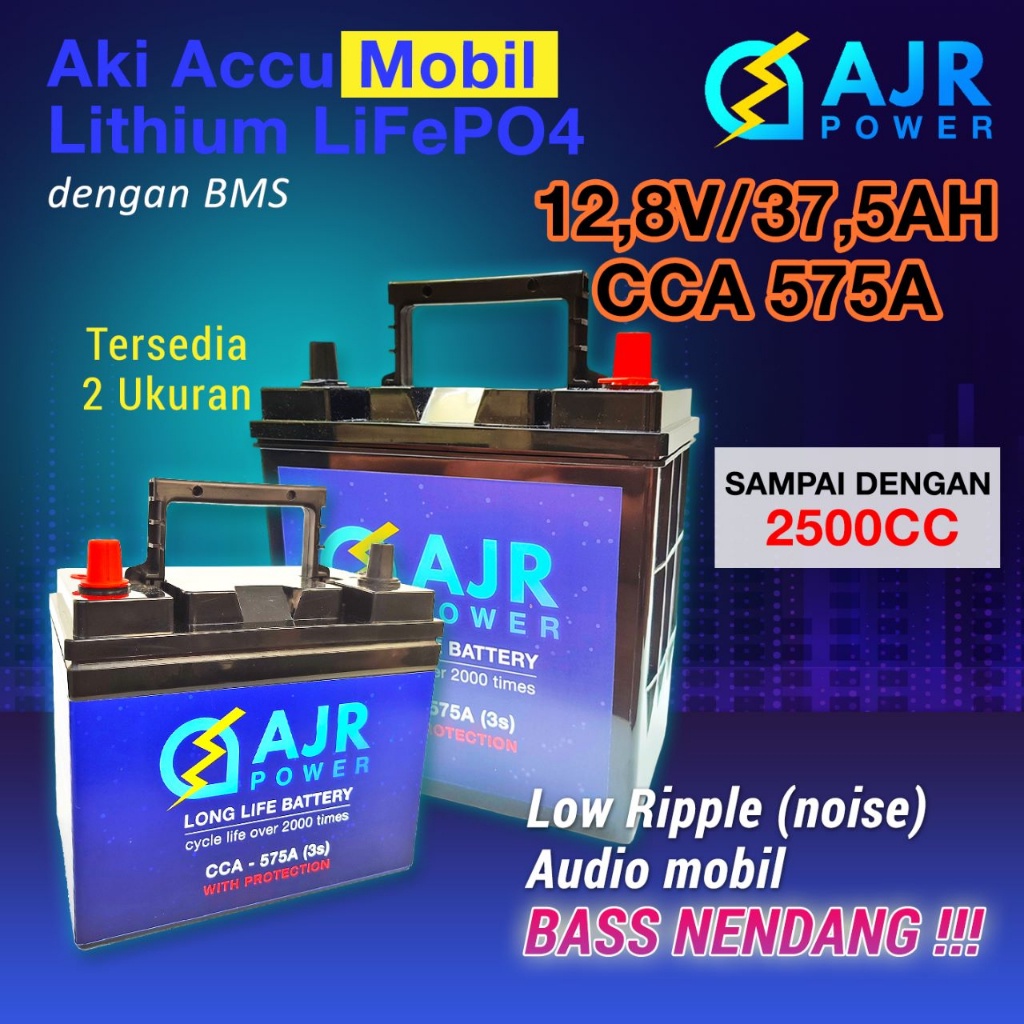 Jual ACCU aki MOBIL Avanza Xenia Mobilio Rush Ertiga Jazz Lithium