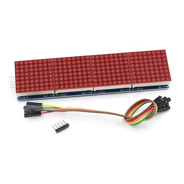 Jual (OML) MAX7219 LED DOT MATRIX MODULE 8x8 4-IN-1 32X8 RUNNING TEXT ...